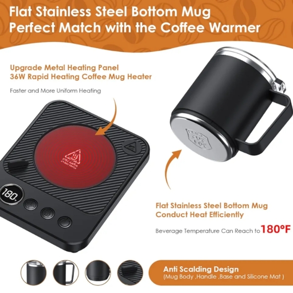 Felibeaco Coffee Mug Warmer Set for Desk - Picture 2 of 6